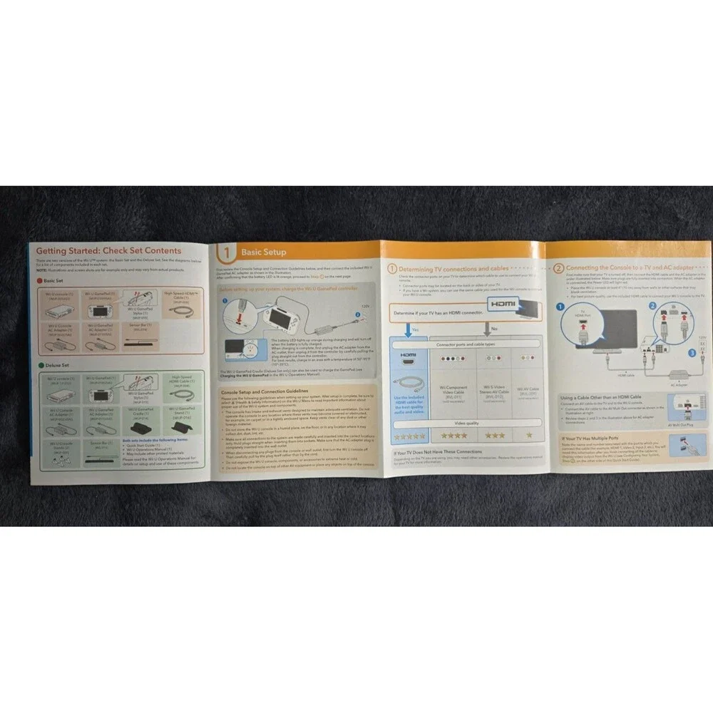 Nintendo WiiU Operations Manual, Quick Start Guides, Hulu flyer